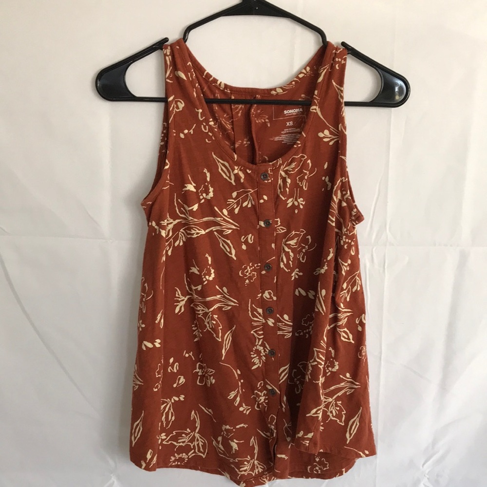 Orange Sonoma boho tank